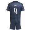 Real Madrid David Alaba #4 Bortedraktsett Barn 2025-26 Kortermet (+ korte bukser)